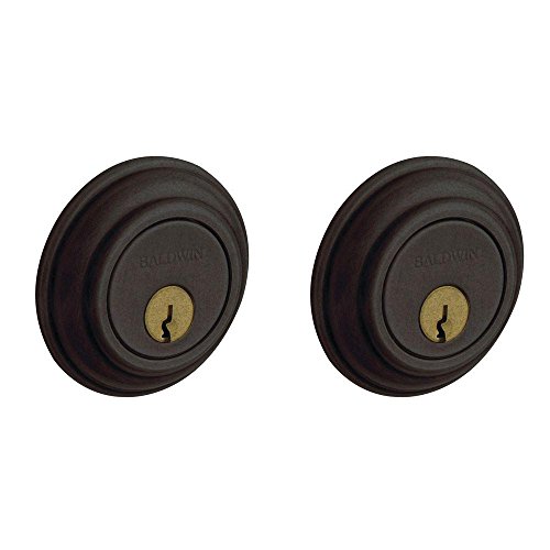 Baldwin 8232.402 Traditional Double Cylinder Distressed Oil-Rubbed Bronze Deadbolt