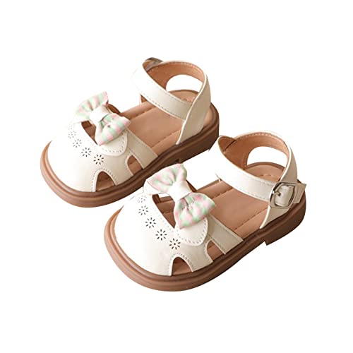 Kids Baby Summer Girls Sandals Colorful Bow Design Princess Shoes Dress Flat Shoes Little Big Girls Size 5 Sandals
