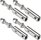 PRIOstahl Drahtseilklemme 4er Set M6 Edelstahl V2A - Seilspanner...