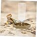 UPKOCH Automatic Water Feeder for Reptiles Corner Water Bowl Dispenser for Tortoise and Lizard Continuous Hydration for Reptile Tanks Design
