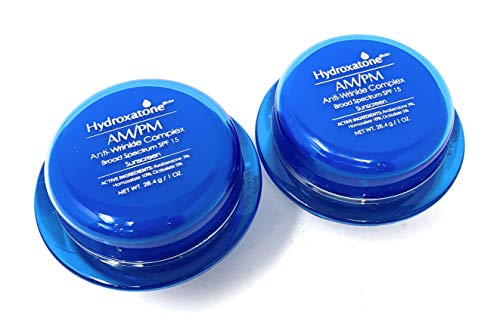2Packs Hydroxatone AM/PM Anti-Wrinkle Complex SPF 15, 1 Oz