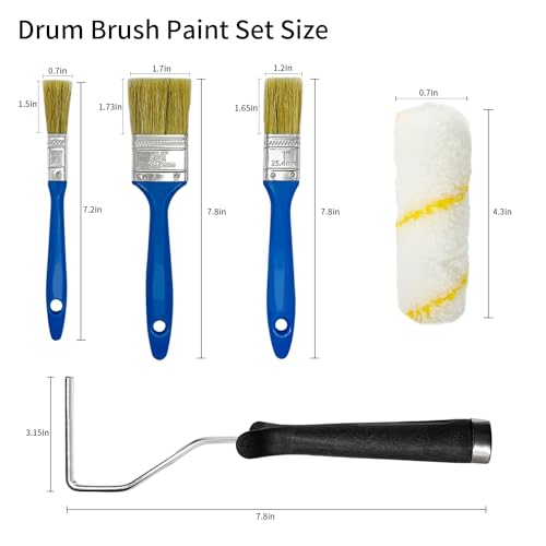 GOLADA 4 inch 16PCS Paint Roller Cover Set,Wall Painting Roller Naps for Professional or Home Owners with All Paints and Stains for House or Commercial Use.