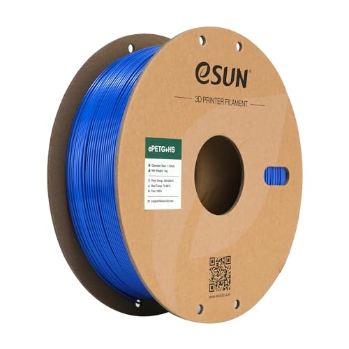 eSUN PETG Filament 1KG, PETG+HS High Speed 3D Printer Filament, Solid Blue
