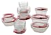 Rubbermaid 1865887 Easy Find Lids 22-Piece Glass Food Storage Container Set