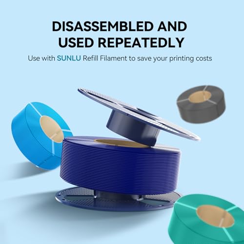 Image of SUNLU PLA 3D Printer Filament PLA Filament 1.75mm, Neatly Wound 3D Printing Filament 1.75mm, Dimensional Accuracy + /- 0.02 mm, Fit Most FDM 3D Printers, 1kg Spool (2.2lbs), Mint Green