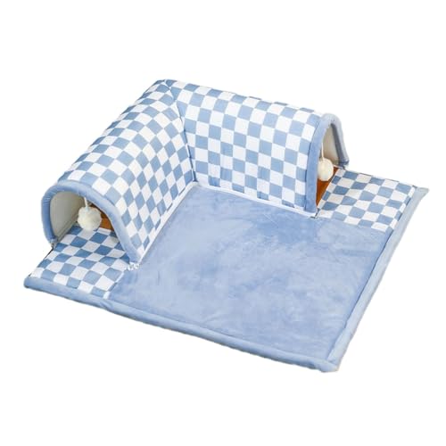 Panier pour chat et tapis de jeu interactif bleu pour rongeurs - 8