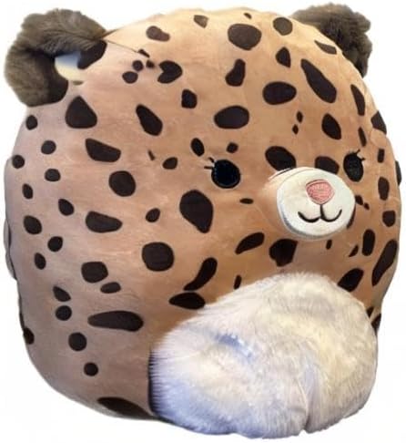 Squishmallows Official Kellytoy 11 Inch Squishy Soft Plush Toy Animal (Kei The Cheetah with Fuzzy Belly, Ears & Tail)