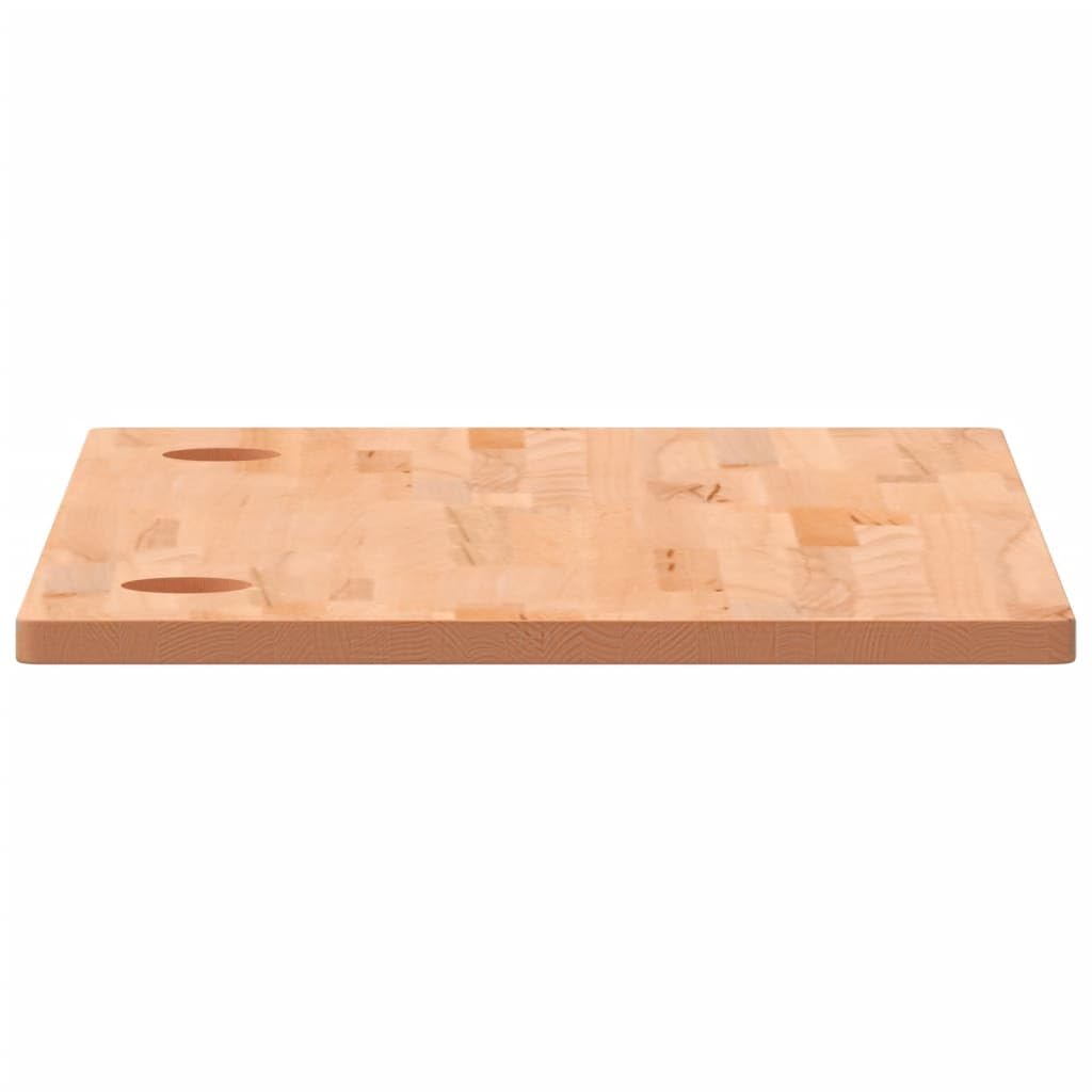 vidaXL Piano Scrivania 110x60x2,5 cm in Legno Massello di Faggio