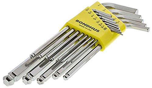 Bondhus 26999 Ball End Tip Hex Key L-Wrench Set W/Briteguard, 13 Piece #TOP2
