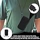 Hongoen Neopren Handy Tasche, Handyhülle Tasche Universal Pouch Handysocke,Neopren Handytasche Stoff für Smartphones 6,7 Zoll, Handy Hülle für Telefone Bis Zu 6,7 Zoll,Schwarz