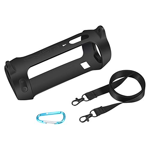 Seracle Coque de protection en silicone pour haut-parleur Bluetooth JBL Pulse 4 portable - Seracle - En silicone - Pour haut-parleur Bluetooth portable - Noir Cover