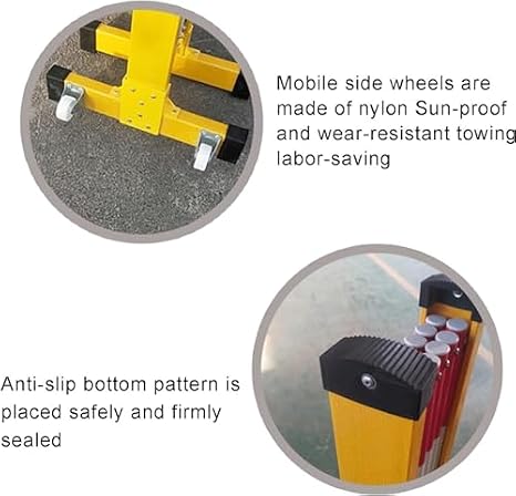Expandable Metal Bcade - Retractable Traffic Ber for Construct Safe Crowd Control & Pedestrian Protect - Portable Road Block for Events & Work Zones