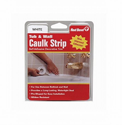 Red Devil 0151 1-5/8 X 11' Wide White Tub & Wall Caulk Strip