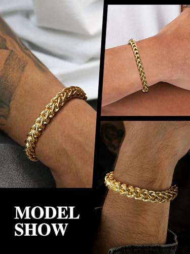 Pulsera para hombre de acero inoxidable con cierre miniatura 7