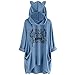 Produktbild HuaCat Weihnachtskleid Damen Große Größen 3D Optiken Glitzer Weihnachten Jumperkleid mit Rentier Gedruckt Goldene Weihnachten Sweatkleider Damen Ausgestellte Minikleid Christmas