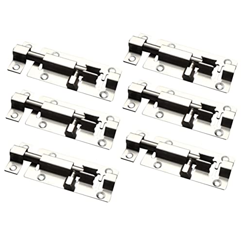 Housoutil 6 Peças 3 Fechaduras De Ferragem De Porta Flip Travas De Portão Fivela Fechadura De Porta