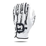 BG Bender Golf Glove | Wear On Left | (White Bones, Mens Large)