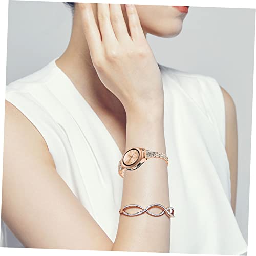 Happyyami Stainless Steel Watch Band Metal Watchstrap Glittering Diamonds Fit for Galaxy Watch Active Wedding Party Accessory3