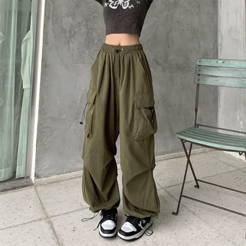 Women's Plus Size Camo Cargo Pants High Waist Adjustable Straight Relaxed Fit Baggy Parachute Hiking Pants with Pocket 5X-Large2