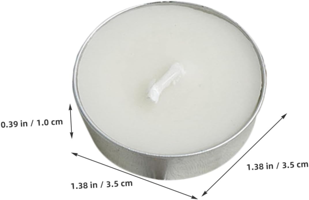 ERINGOGO Events 100pcs Round Tea Light Candles Multi-Function Small Candles for Wedding