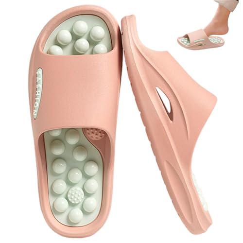 Pantoufles d'acupression, pantoufles de massage de réflexologie pour femmes, sandales d'acupression confortables antidérapantes pour soulager le stress et les tensions, gestion la douleur