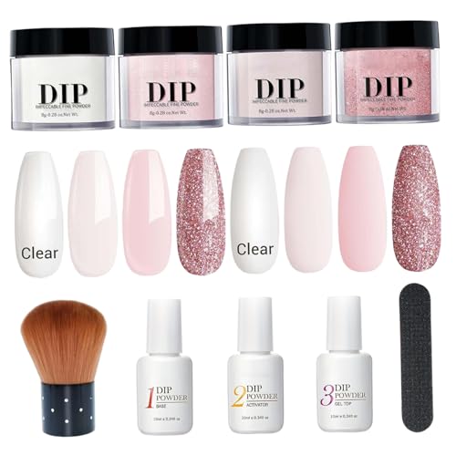 Facile applicazione e rimozione: progettato per comodità, il kit semplifica il processo di immersione con asciugatura rapida, applicazione liscia e una facile rimozione, rendendo la tua esperienza di manicure a casa o salone piacevole e senza pasticcio.