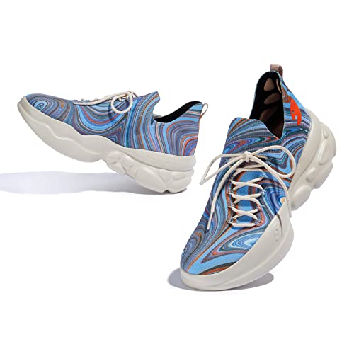 UIN Women's Chunky Fashion Sneakers Walking Casual Comfortable Art Painted Travel Designer Dad Shoes Ronda3