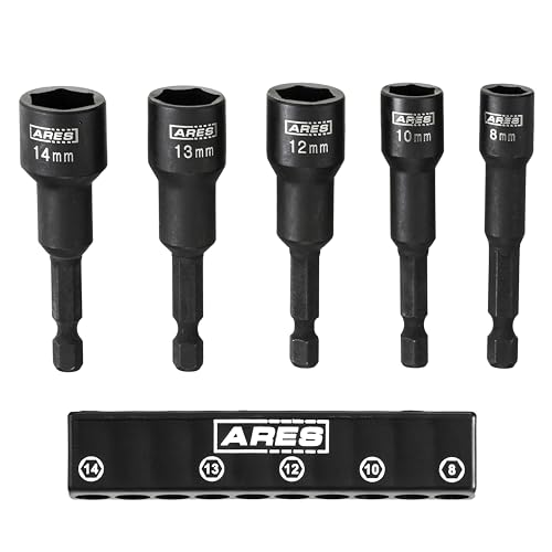 ARES 70029 Metric Impact Magnetic Nut Driver Set