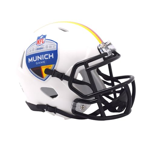 Casque de football Riddell NFL Munich 2024 pour décoration bureau