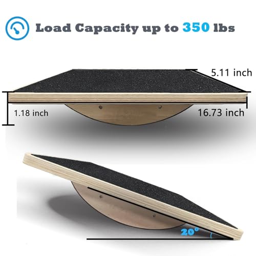 Jppsujj BALANCE BOARD Wobble Balance Board Anti-Slip Wood Balance Board thumb #1