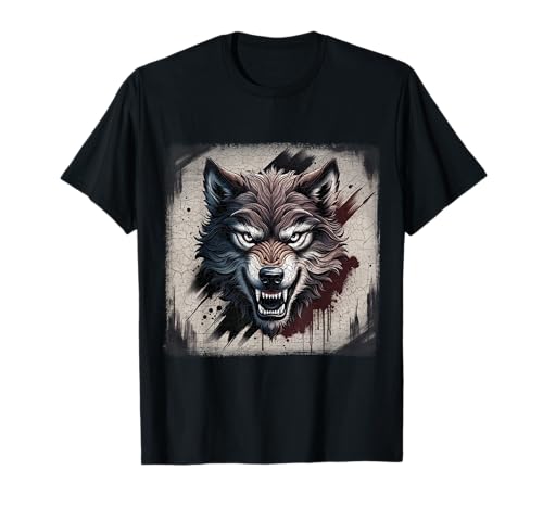 Wölfe- Streetwear, Streetart Tattoo Design T-Shirt