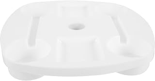 Yardwe Plastic Umbrella Table Tray with Cup Holders and Snack Compartment