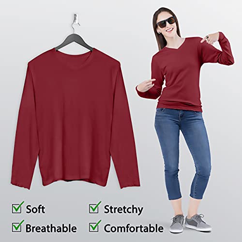 BaHoki Essentials Long Sleeve Undershirts for Scrubs - Great Stretch and Layering Piece - 3 Pack4