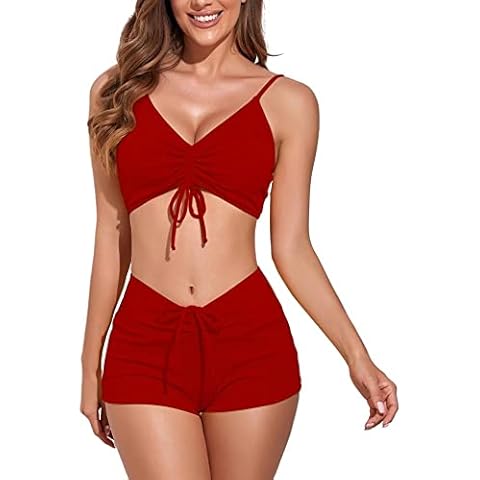 Meioro Women's Adjustable Tie Front Bikini Cover