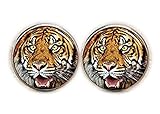  Tiger Manschettenknöpfe, Bobcat Herren Manschettenknöpfe, Manschettenknöpfe Hochzeit Manschettenknöpfe