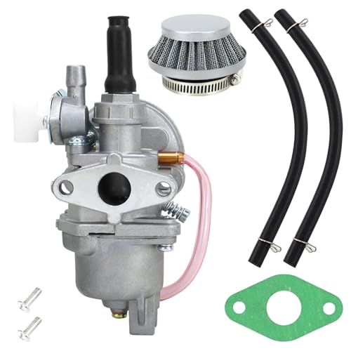 49cc Vergaser Satz 13mm mit Luftfilter & Benzinfilter für 2-Takt 47cc 49cc Mini Motorrad, Pocket Bike, Mini Dirtbike, ATV, Quad, Go-Kart, Buggy Kinder