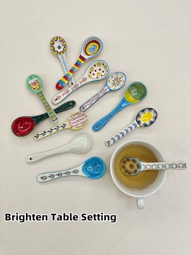 Heart & Home HH9620A 6 Piece Serving Spoons Set,Ceramic Spoons thumb #5