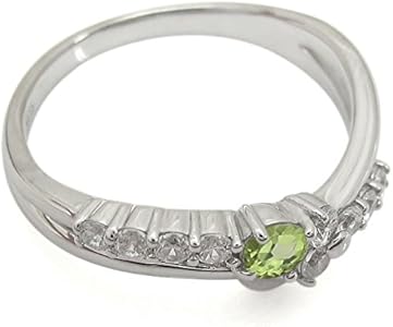 K10イエローゴールドペリドットリング（ピンキーリング）(RFR940-001