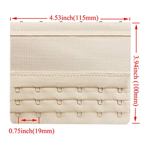 Women Elastic Bra Extenders 5/6 Hook(Optional) Bras Back Extension Strap2
