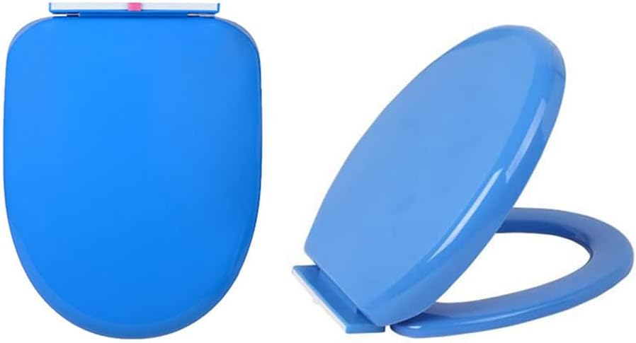 Toilet Seat, Toilet Seats, U Shaped Toilet Seat Cover with Soft Close & Quick Release, PP Plastic Color Toilet Seat Slow Close Easy to Install,Red (Color : Purple)