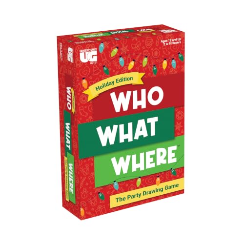 Who What Where Holiday Party Game for Family & Friends, Ages 12+