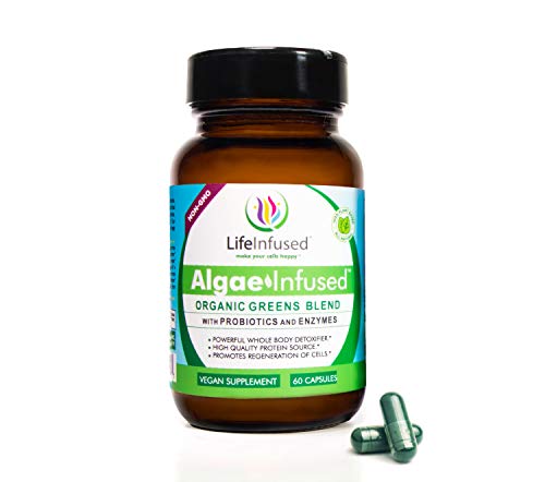 Life Infused® Algae Infused™ Organic Greens Superfoods with Enzymes. Contains Blue-Green Algae AFA