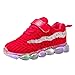 Kinderschuhe Sneaker Mädchen 22 LED Turnschuhe Jungen Leuchtende Schuhe Kinder Sportschuhe Mit Klettverschluss Mesh Kinder Schuhe rutschfeste Turnschläppchen