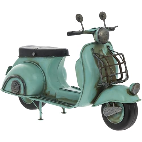 The Leonardo Collection Lesser & Pavey Figur | Vintage Scooter | 1 Stück | Blau | 29cm x 10cm x 18cm