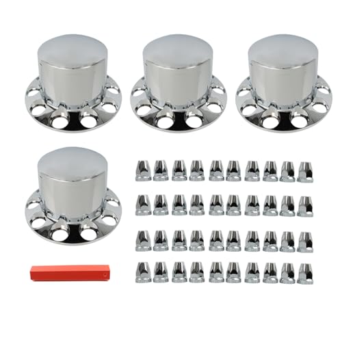 Chrome Rear Wheel Hub Cover Kit