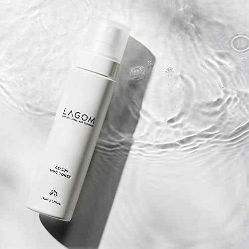 LAGOM Cellus Mist Toner, Face Moisturizer, Skin Barrier Strenghtening Hydration Spray, pH Protection, Alcohol-Free, Zero-Irritation for Sensitive Skin 4.05 fl. oz
