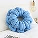RAILONCH Cojín de nudo, creativo, cojín nudo, cojín decorativo, cojín nórdico, incluye relleno, cama, sofá (azul)