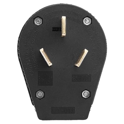 Nema 10-50P Wire grounding Straight Blade Plug