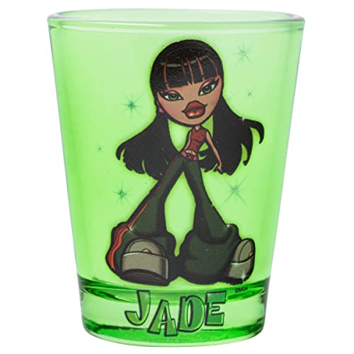 Silver Buffalo Bratz Sparkle Lot de 4 mini verres Sasha, Cloe, Jasmin et Jade 42,5 g