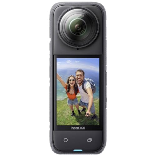 Insta360 X4-8K Waterproof 360 Optical Zoom Action Camera, 4K Wide-Angle Video, Removable Lens Guards, 135 Min Battery Life, Ai Editing, Stabilization,